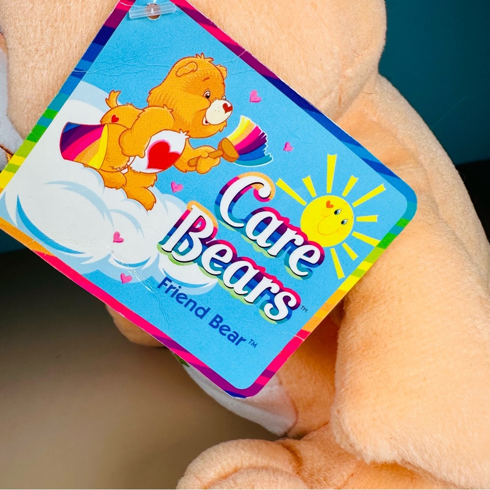 2003 Care Bears Friend Bear Flowers 10” Plush Stuffed Animal Tag - Picture 5 of 12